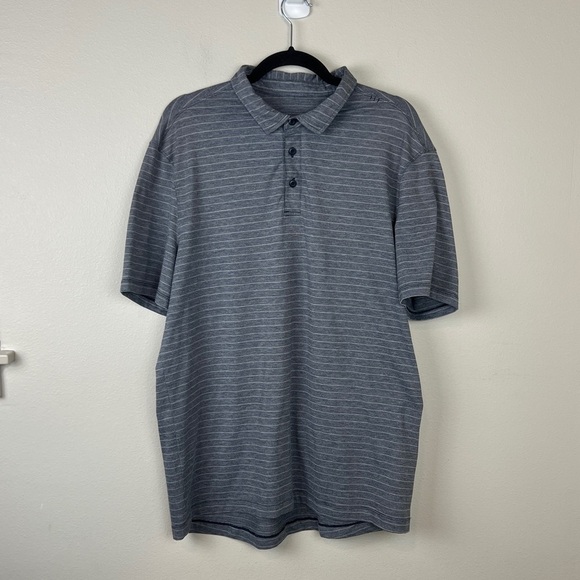 Lululemon Evolution Striped Polo Shirt - Picture 2 of 5